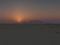 Barren Scene Sunset